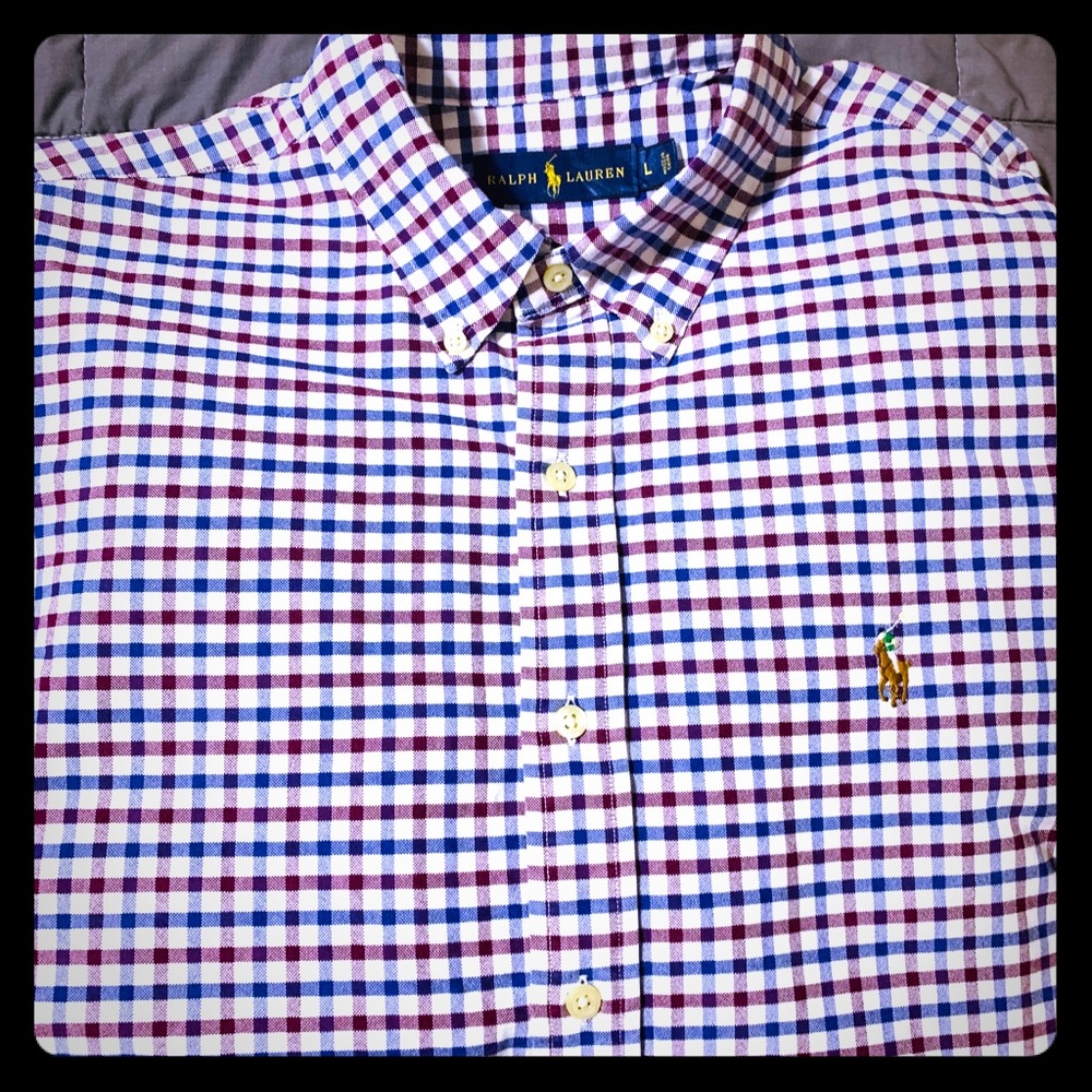 Men’s Polo Ralph Lauren Shirt Large Long Sleeved